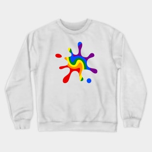 Rainbow Splash Crewneck Sweatshirt